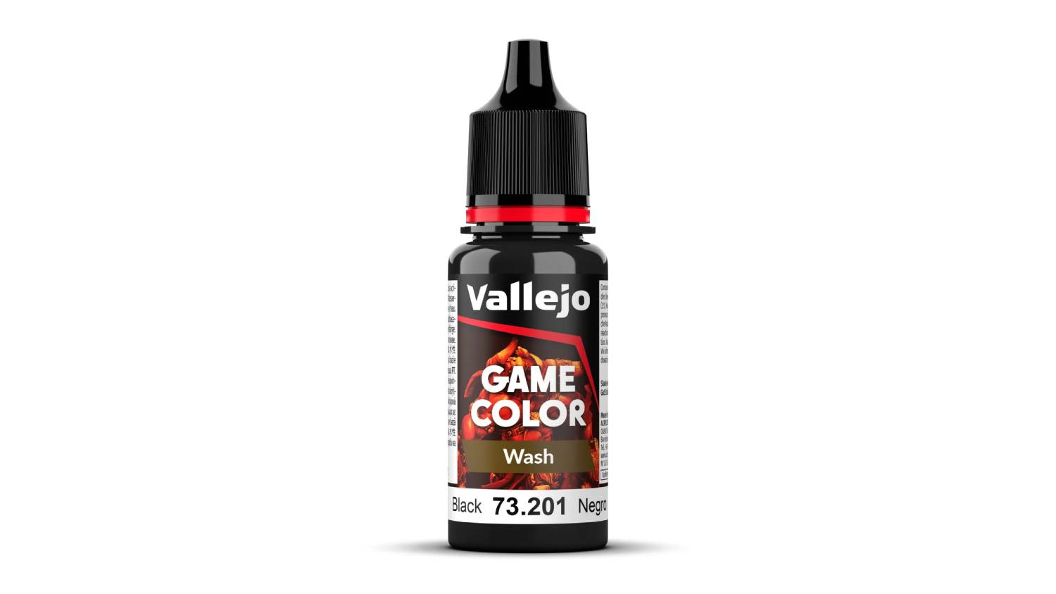 Vallejo Game Colour Wash Paint 18ml - Black