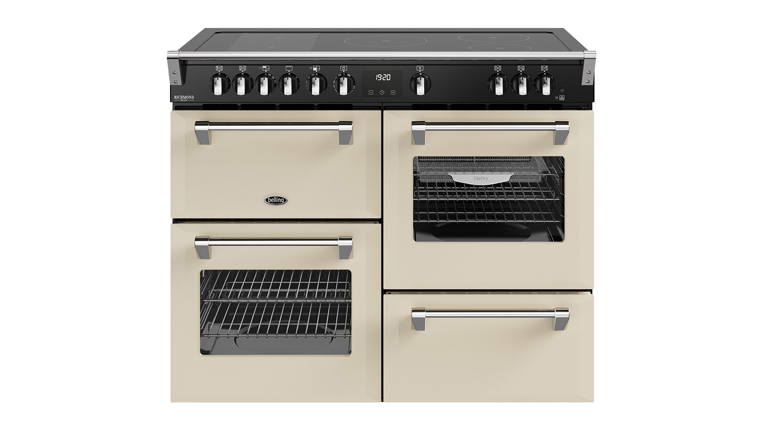 Belling 110cm Freestanding Oven with Induction Cooktop - Cream (BRDX110INDCR)