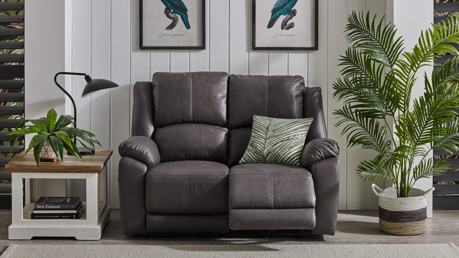 Gaucho 2 Seater Powered Superb Fabric Recliner Sofa