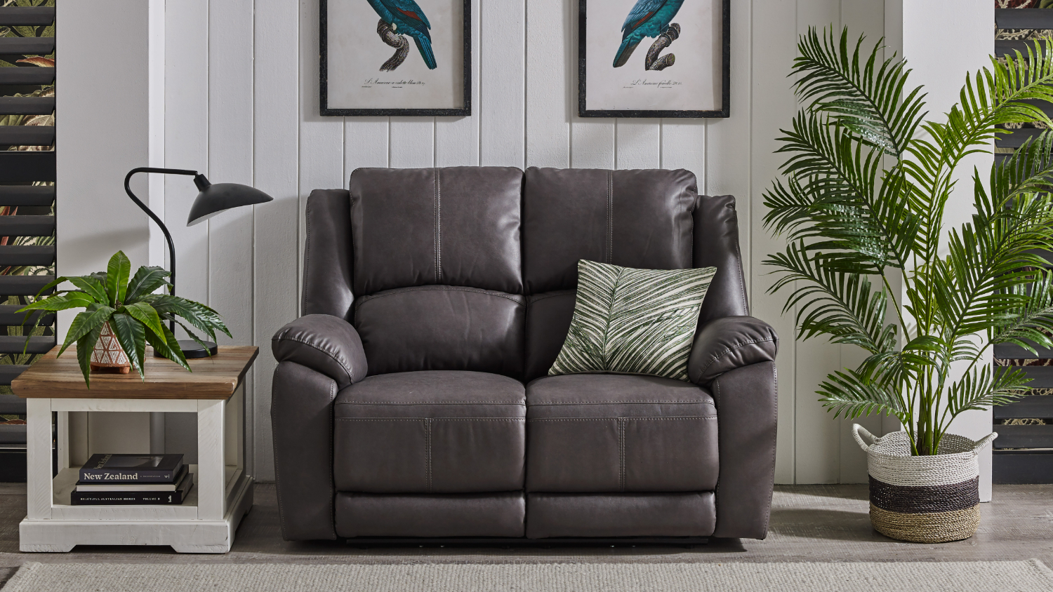 Gaucho 2 Seater Powered Superb Fabric Recliner Sofa