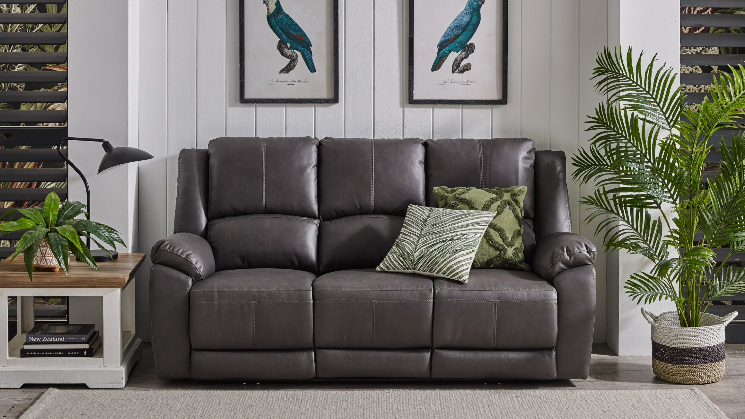 Gaucho 3 Seater Powered Superb Fabric Recliner Sofa