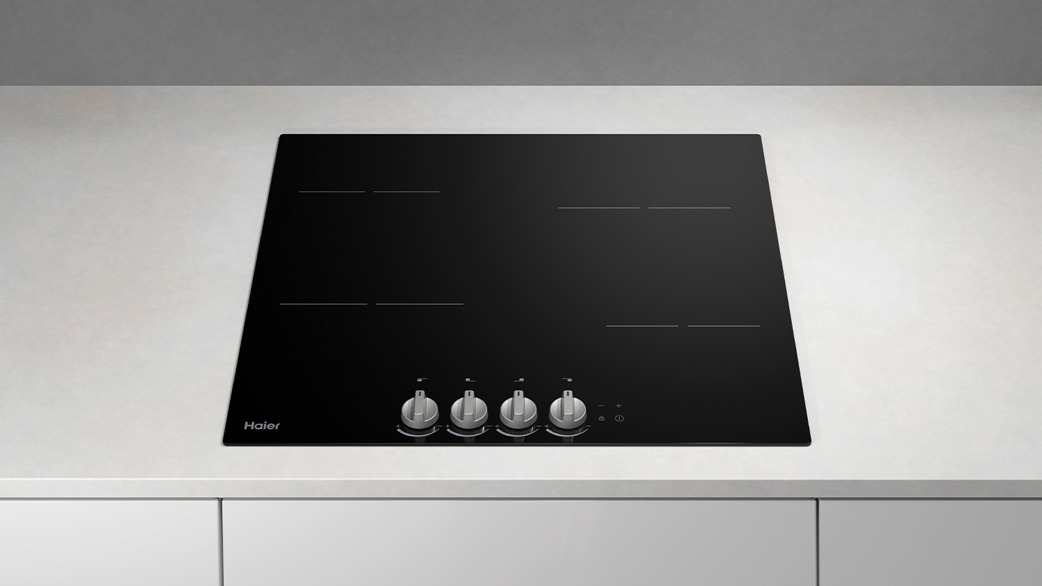Haier 60cm 4 Zone Ceramic Cooktop - Black Glass (HCE604DB3)