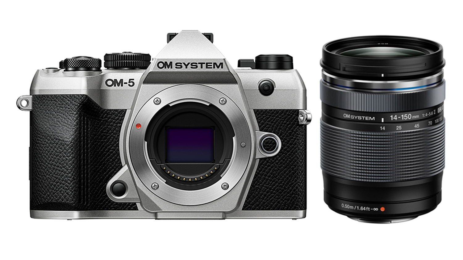 OM System OM-5 Mark ll Mirrorless Camera (Silver) with M.Zuiko Digital ED 14-150mm f/4.0 -5.6 II Lens