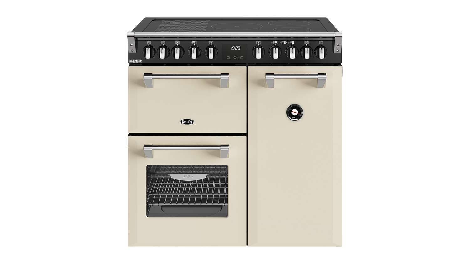 Belling 90cm Freestanding Oven with Induction Cooktop - Cream (BRDX90INDCR)