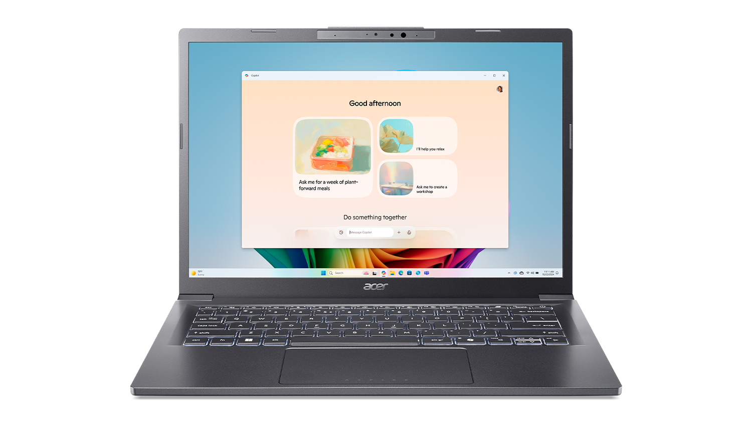 Acer Aspire AI 14" Laptop - Intel Core Ultra 5 16GB-RAM 512GB-SSD Copilot+ PC - Steel Grey (A14-52M-548P)