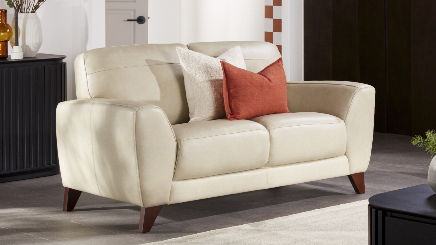 Ortona 2 Seater Leather Sofa