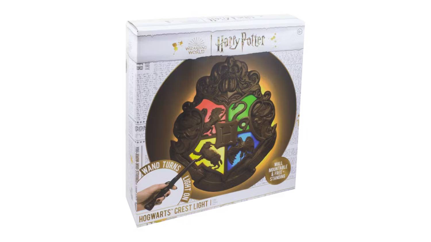 Paladone Harry Potter Crest Light w/ Wand Remote