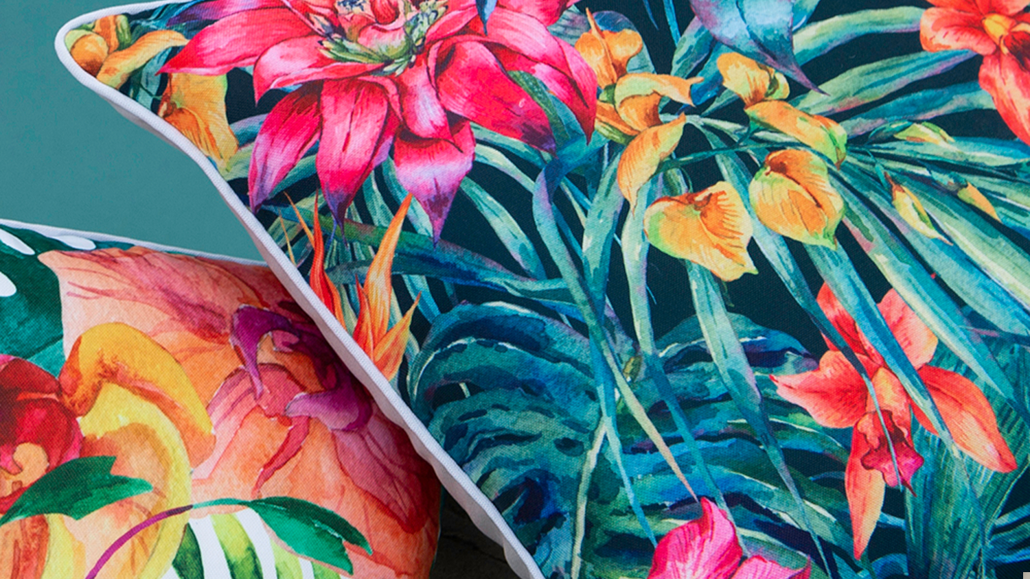 Jungle Flowers Outdoor Cushion - Multi