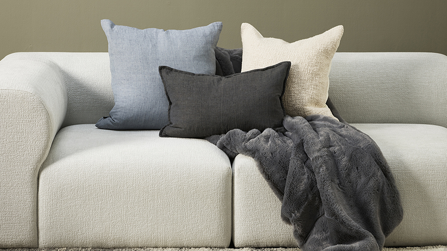 Dolce Cushion - Charcoal