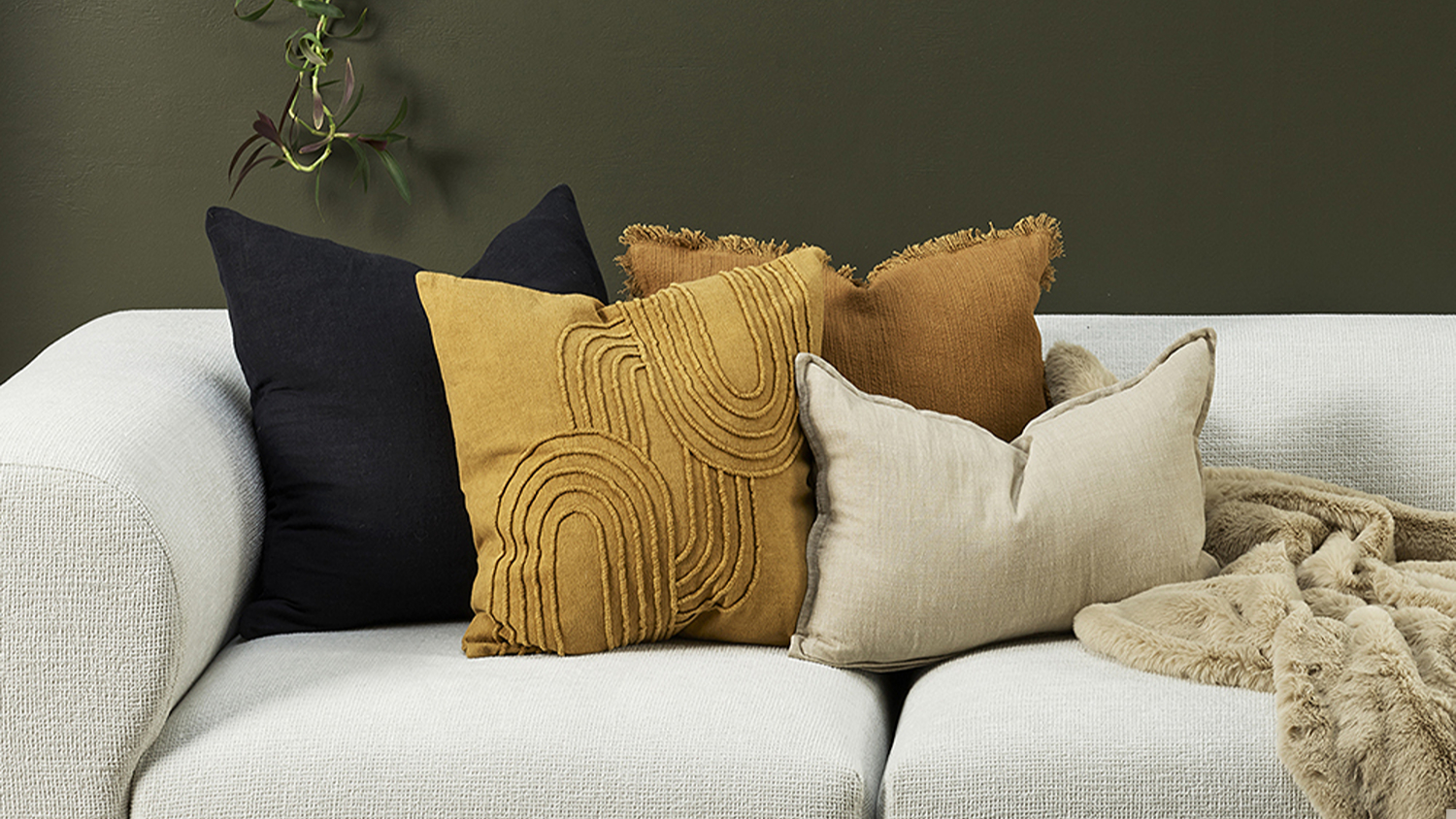 Gatsby Cushion - Toffee