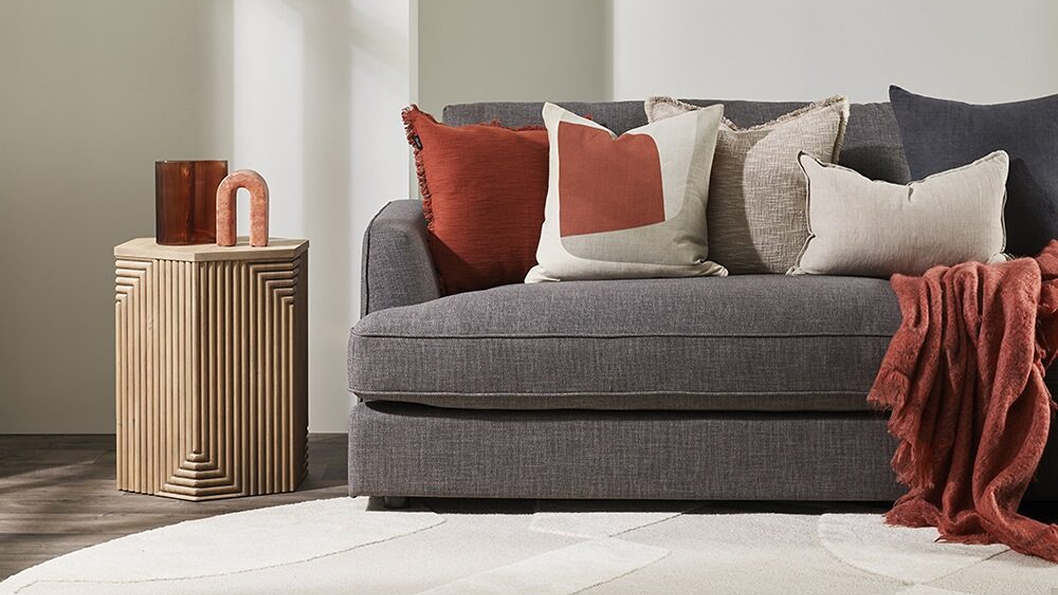 Maria Cushion - Brick