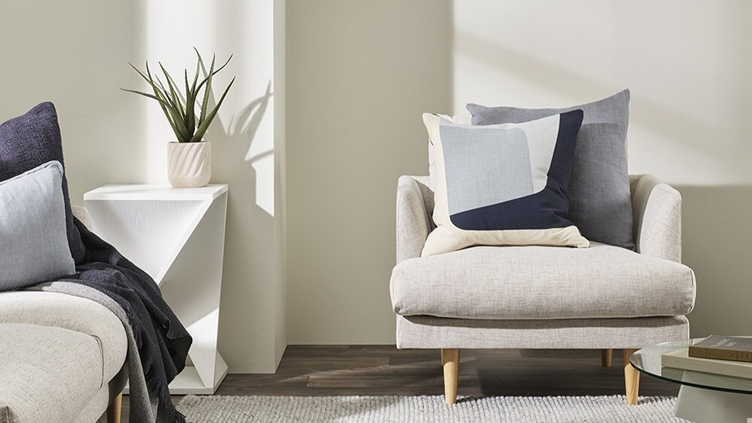 Maria Cushion - Navy