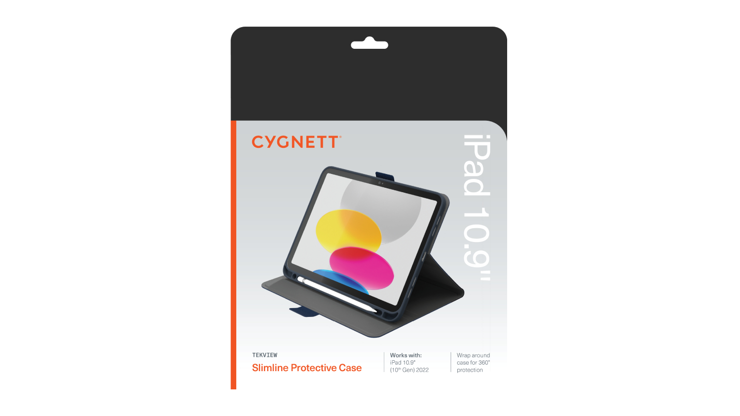 Cygnett TekView Case for iPad A16 10.9'' 10th Gen - Black (CY4391TEKVI)
