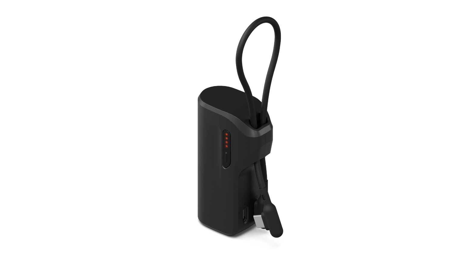 Cygnett Thumboost 5,000mAh Power Bank  with USB-C Cable - Black (CY5356PBCHE)