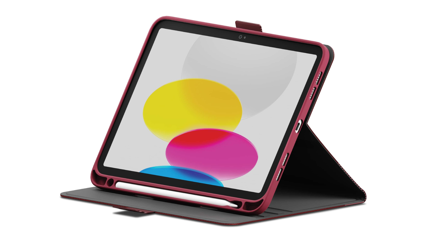 Cygnett TekView Case for iPad A16 10.9'' 10th Gen - Cherry Rose (CY5433TEKVI)