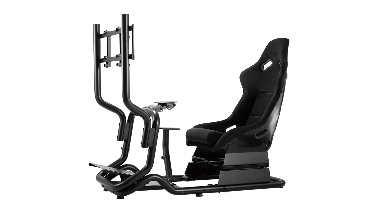 Konic Stealth Racing Simulator Rig with Monitor Mount, Adjustable Chair