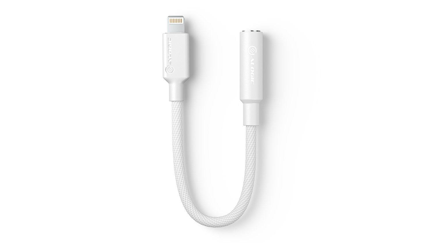 Alogic Elements Pro Lightning to 3.5mm Audio Adapter 10cm - White (ELP8P35A-WH)