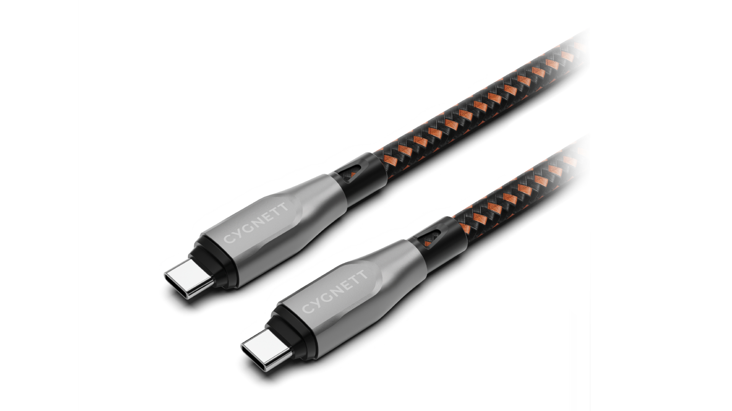 Cygnett Armoured Pro 240W USB-C to USB-C Cable 1m - Black (CY4711PCTYC)