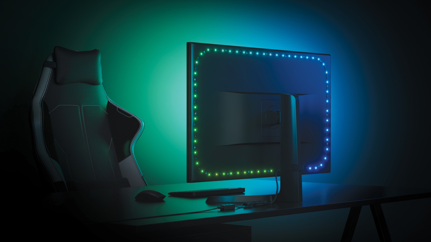 Nanoleaf 4D PC Screen Mirror 10W Smart Light Strip for Monitor - 2.5m (Multicolour)