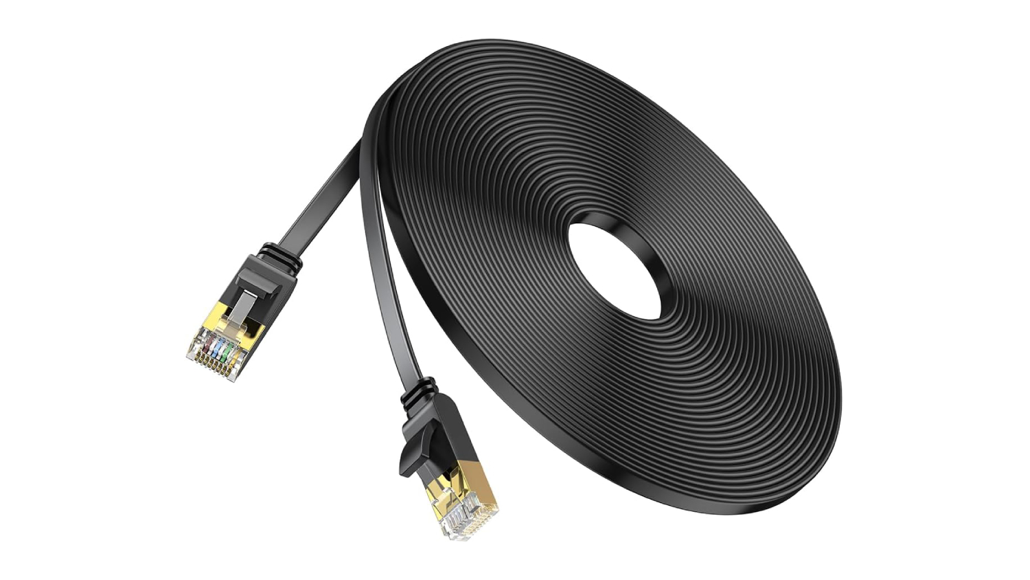 UGREEN Cat7 U/FTP Flat Network Cable 15m - Black (UG-11266)