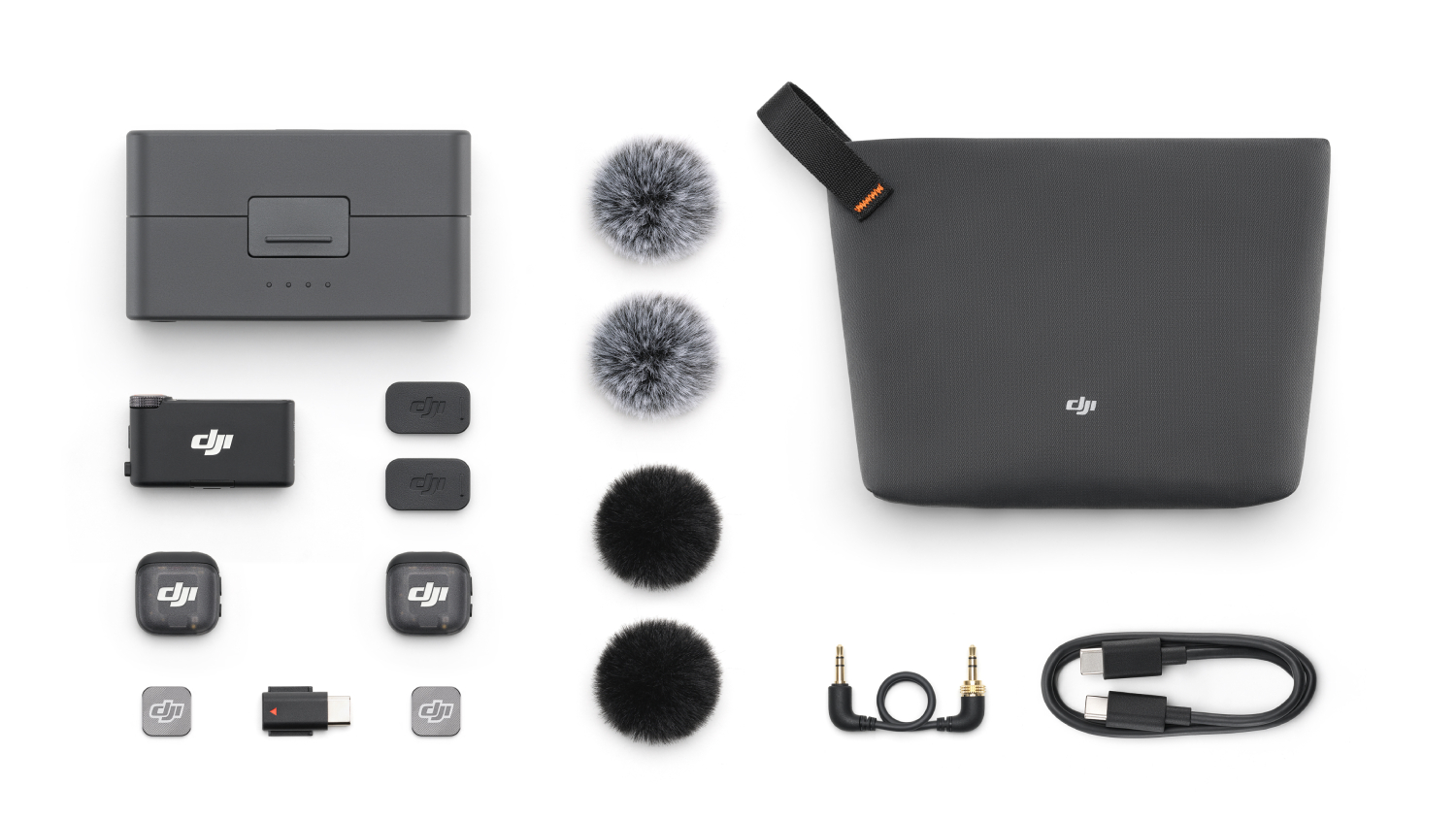 DJI Mic 3 (2 Transmitter + 1 Receiver + Charging Case) - Black