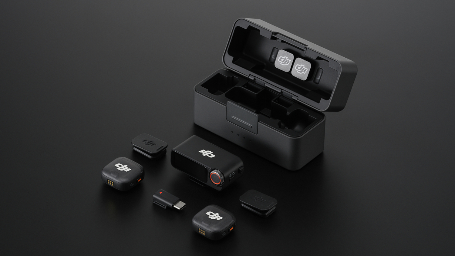 DJI Mic 3 (2 Transmitter + 1 Receiver + Charging Case) - Black