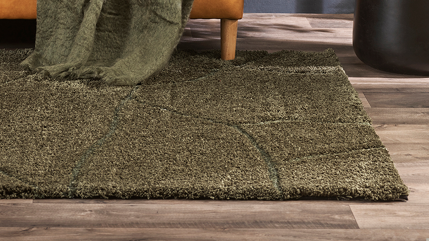 Aria Rug 160 x 230cm - Olive