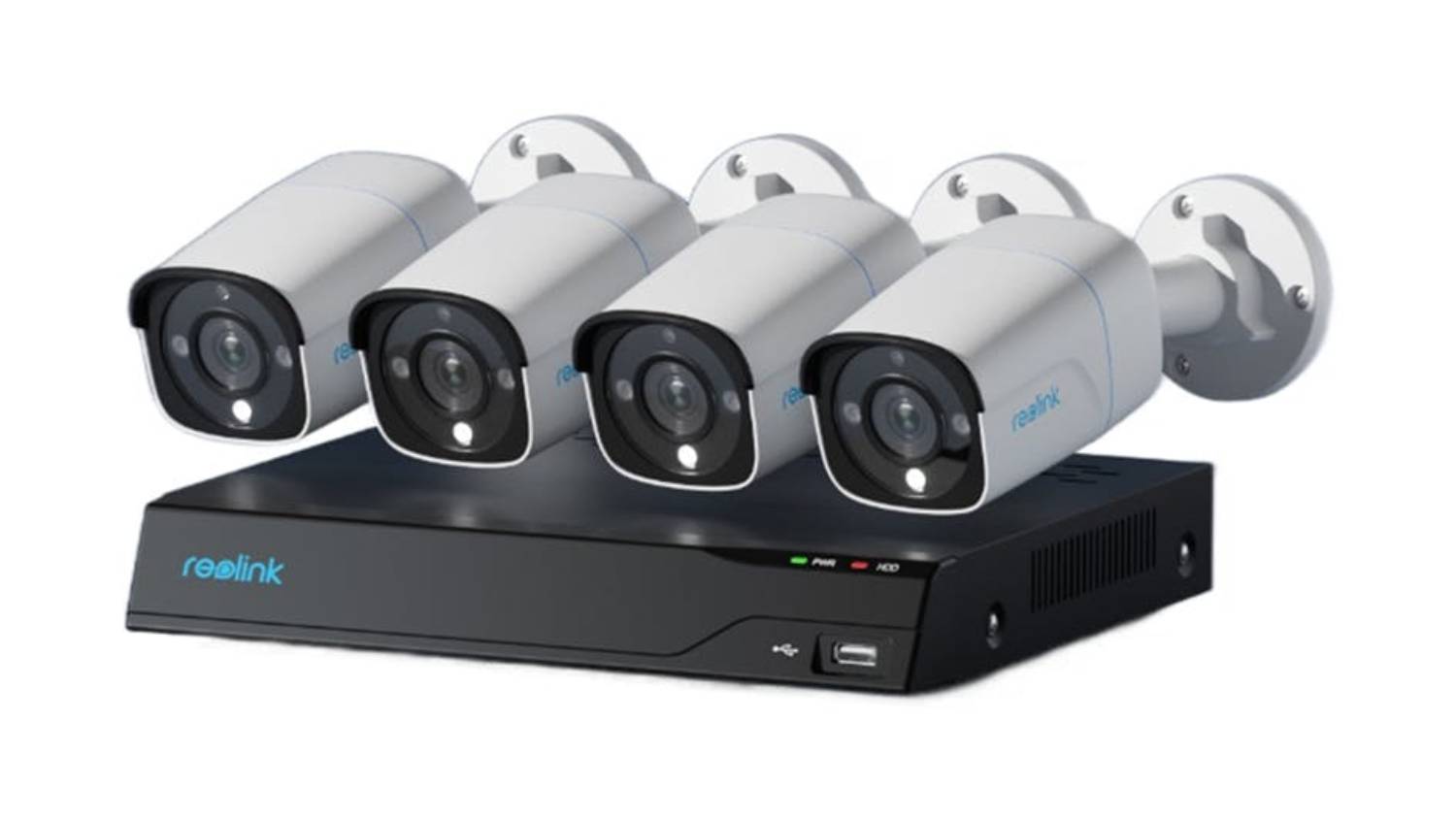 Reolink 8-Channel 2TB Network Video Recorder System with 4 x 12MP Outdoor Wired Security Cameras with Spotlight