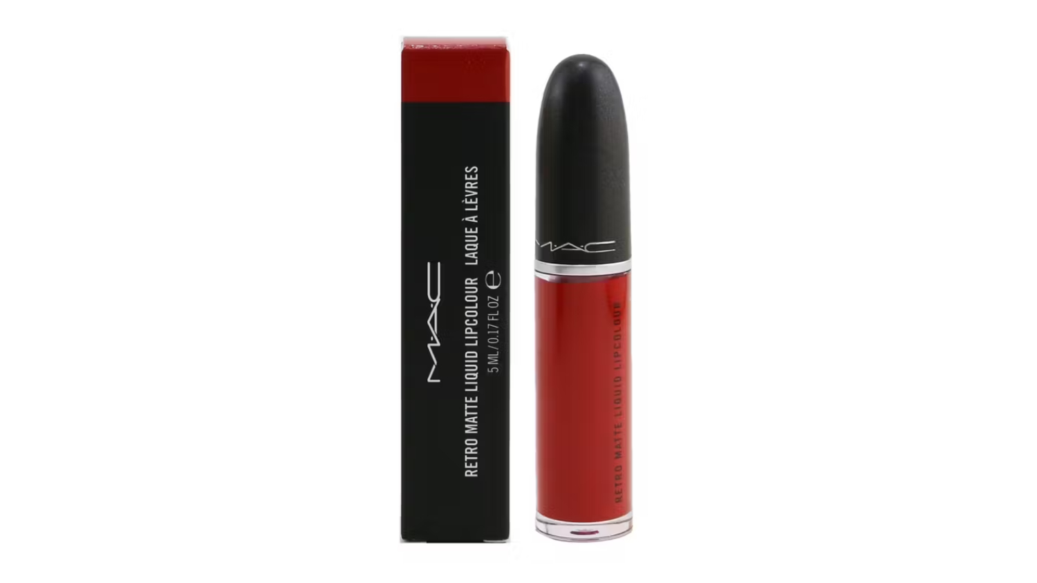 MAC Retro Matte Liquid Lipcolour # 104 Fashion Legacy (Intense Fire Truck Red) (Matte) - 5ml/0.17oz