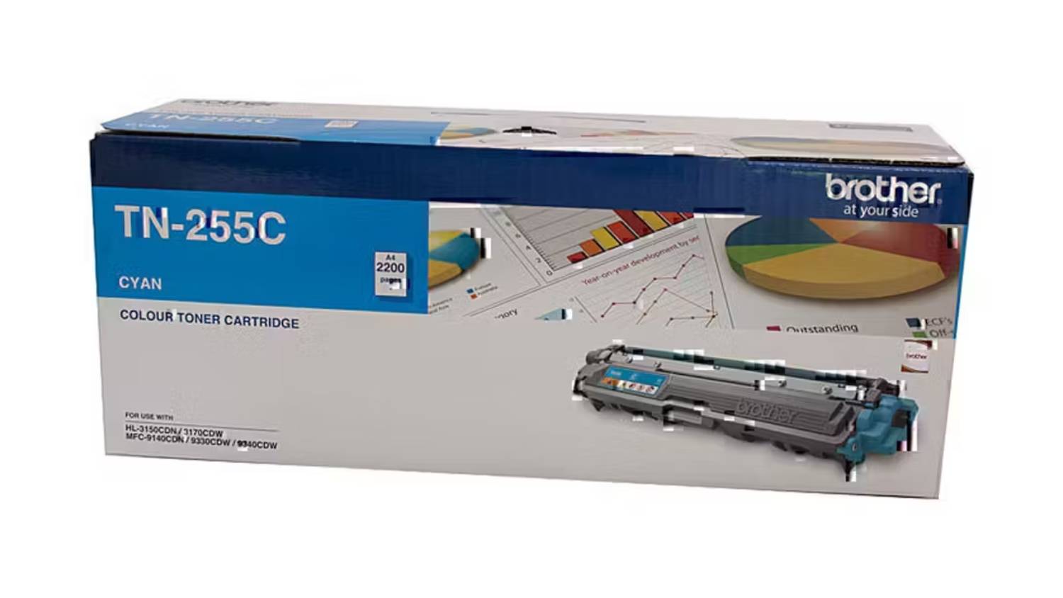 Brother Printer Toner Cartridge - Cyan (TN255)