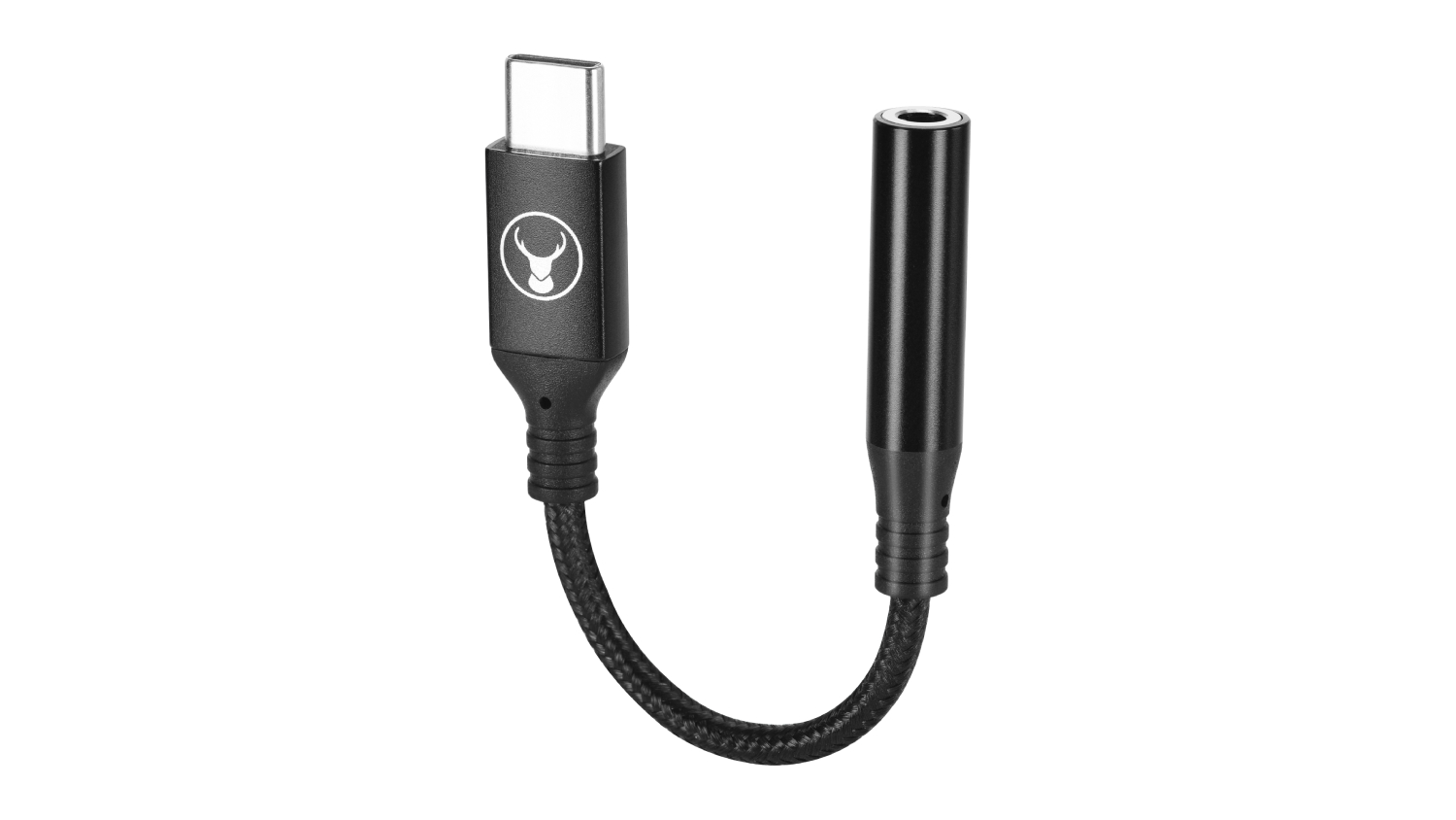 Bon.Elk Long-Life USB-C to 3.5mm AUX Audio Adapter 12cm - Black (ELK-80075-R)