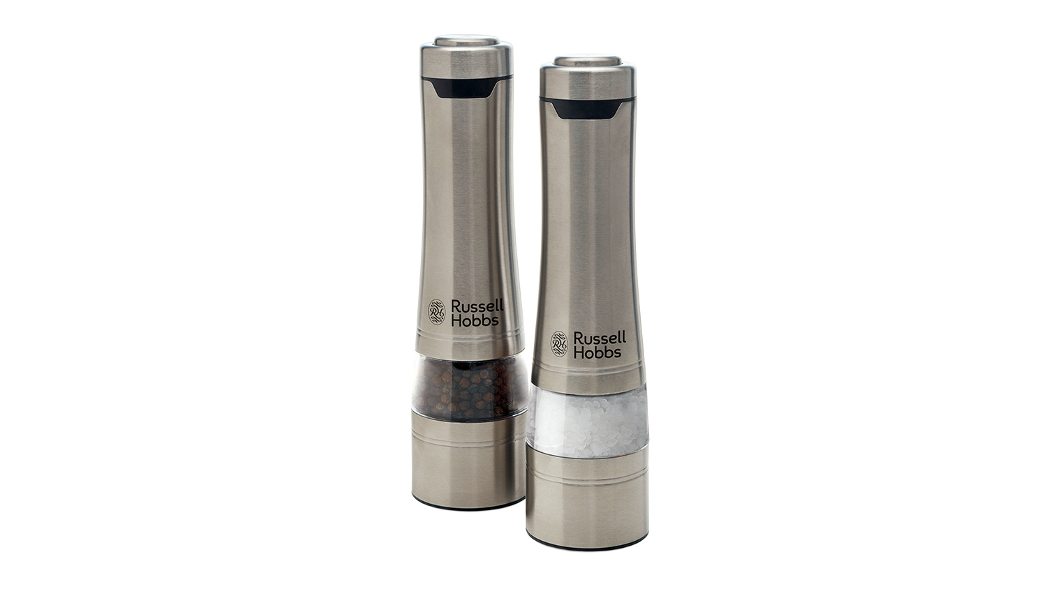 Russell Hobbs Cordless Salt & Pepper Mills - Brushed Stainless Steel (RHPK4000)