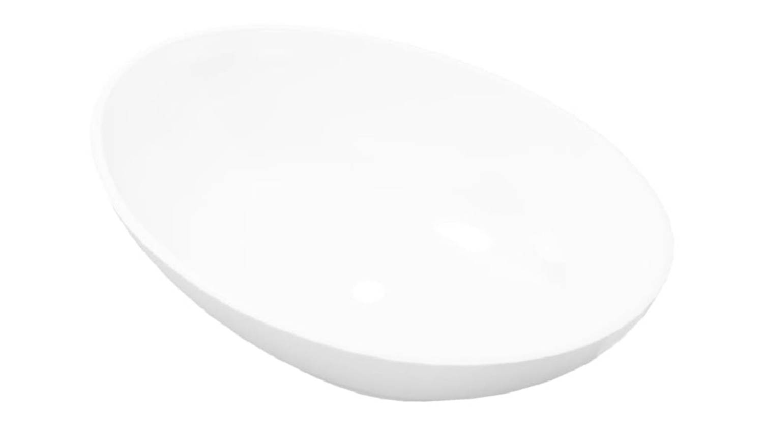 NNEVL Basin Oval Ceramic 40 x 33 x 13.5cm - White