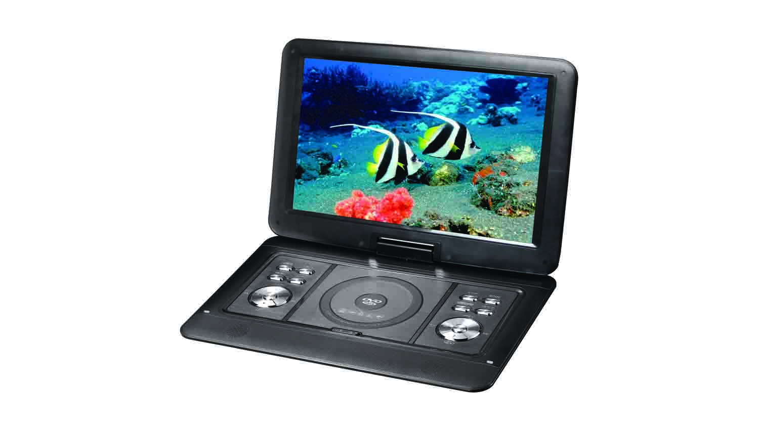 Lenoxx Rechargeable 15.4" Portable DVD Player with Swivel Screen