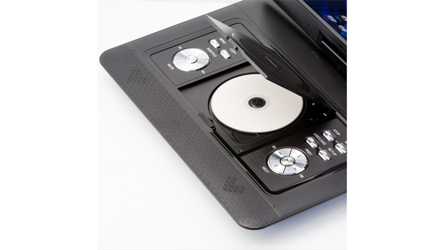 Lenoxx Rechargeable 15.4" Portable DVD Player with Swivel Screen