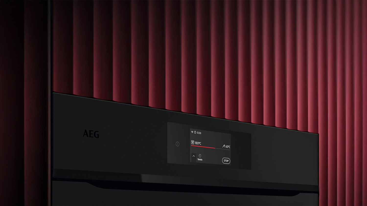 AEG 60cm Smart AI Built-In Oven with 21 Functions - Matte Black (NBE7P731AT)