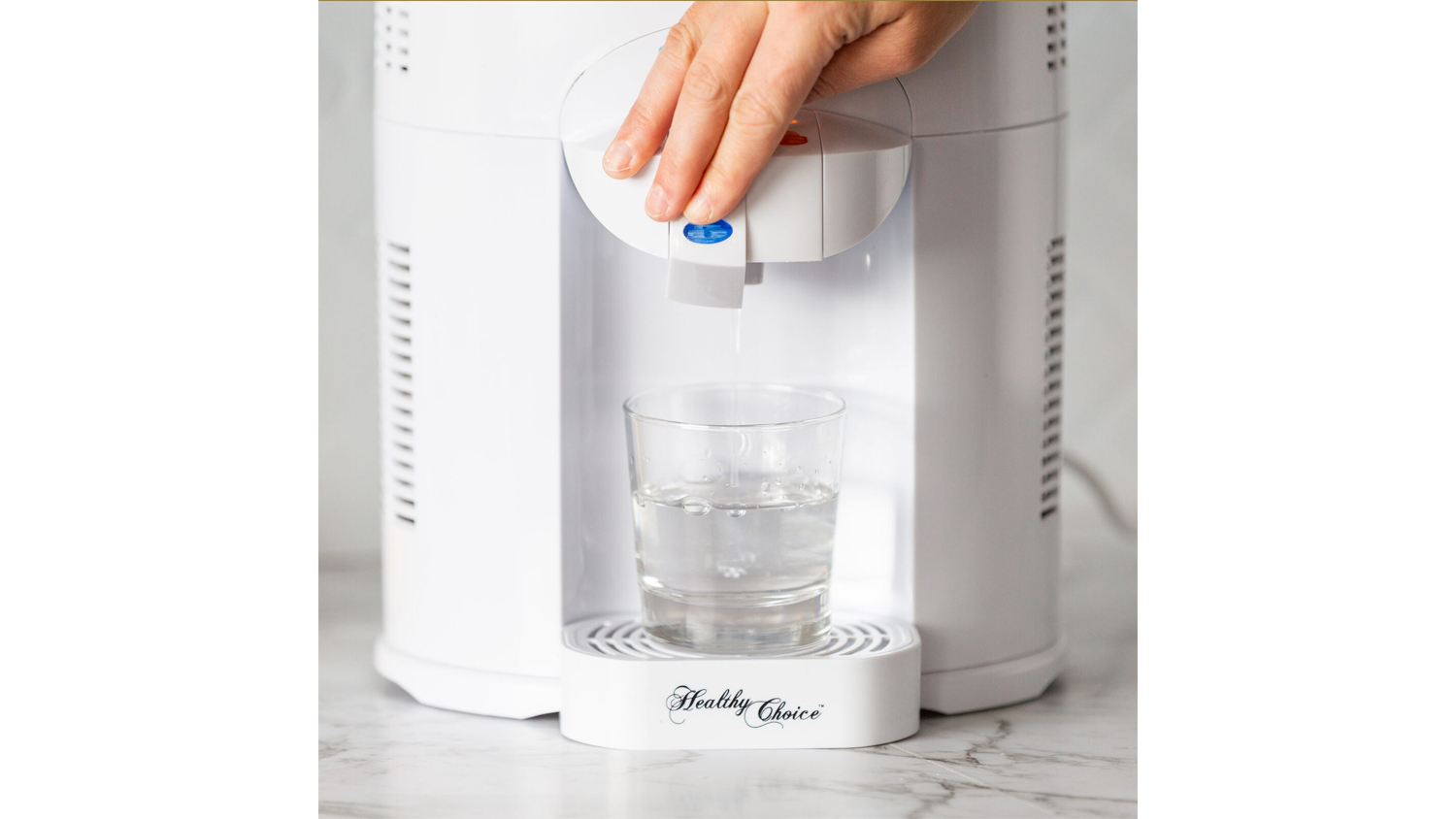 Healthy Choice Benchtop Filtered Water Cooler with Dual Taps 5L