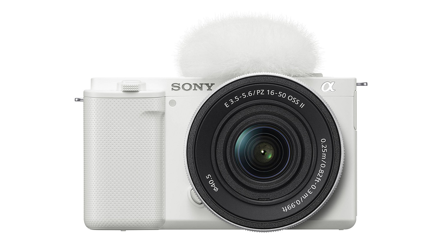 Sony Alpha ZV-E10 Mirrorless Camera (White) with 16-50mm f/3.5-5.6 OSS II Lens