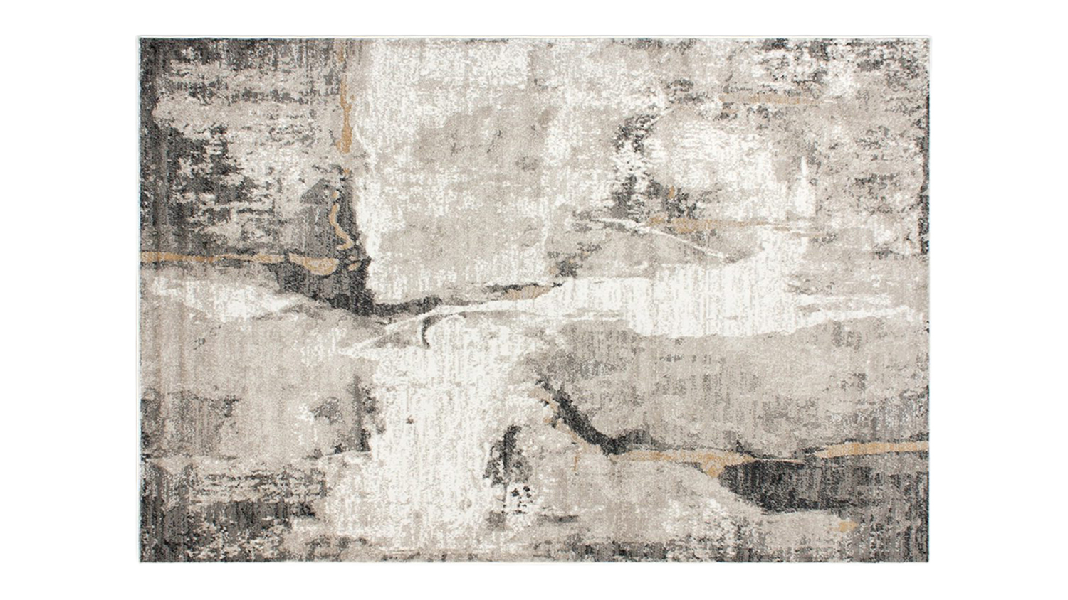 A horizontal front view of the aurora rug