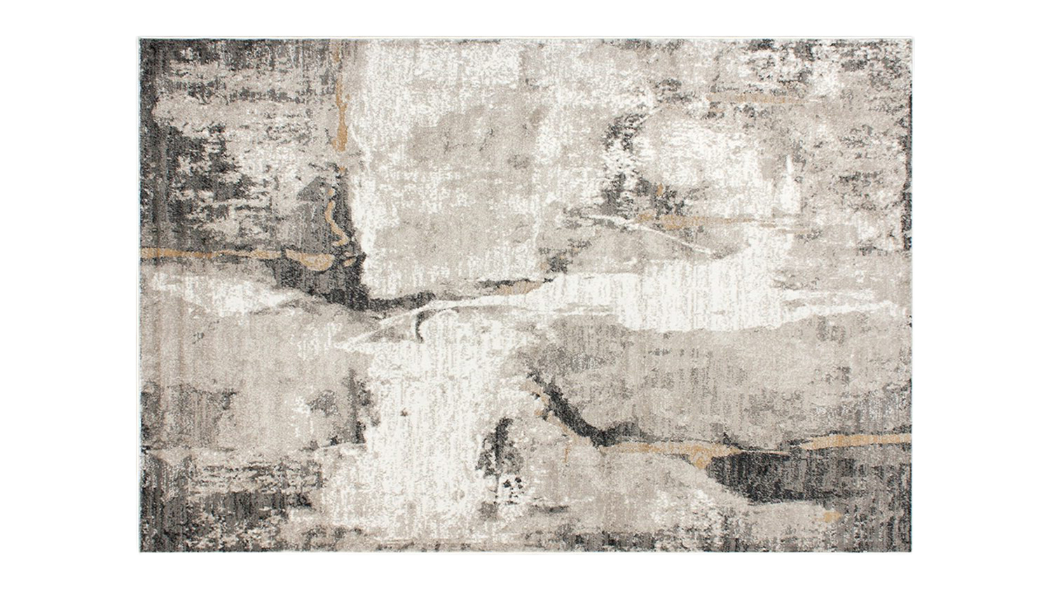 A horizontal front view of the aurora rug