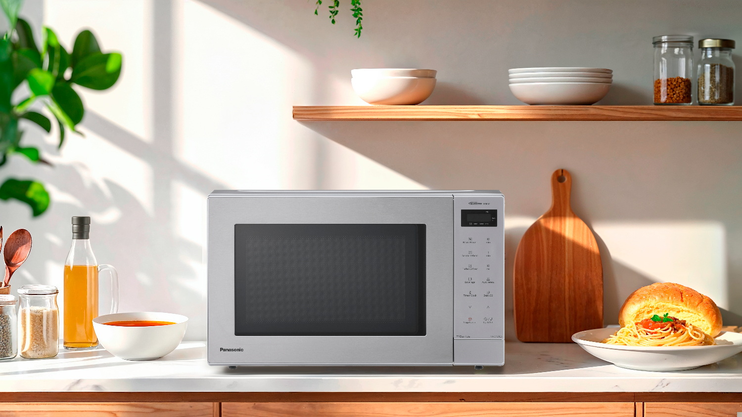 Panasonic 32L Solo Inverter 1100W Microwave - Stainless Steel (NN-ST67QSQPQ)