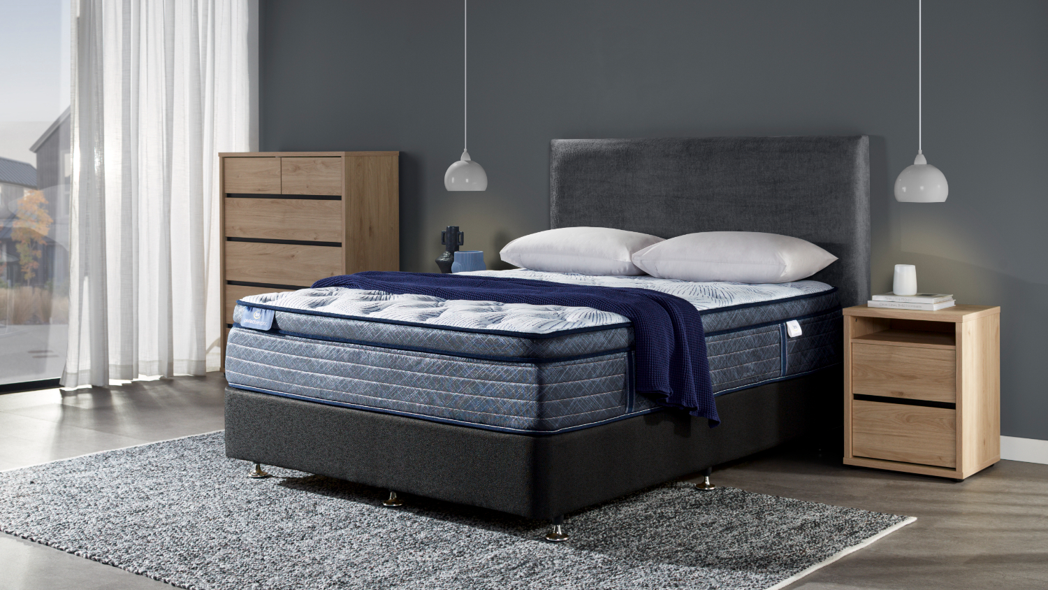 Blue Lagoon Medium Double Mattress by Serta