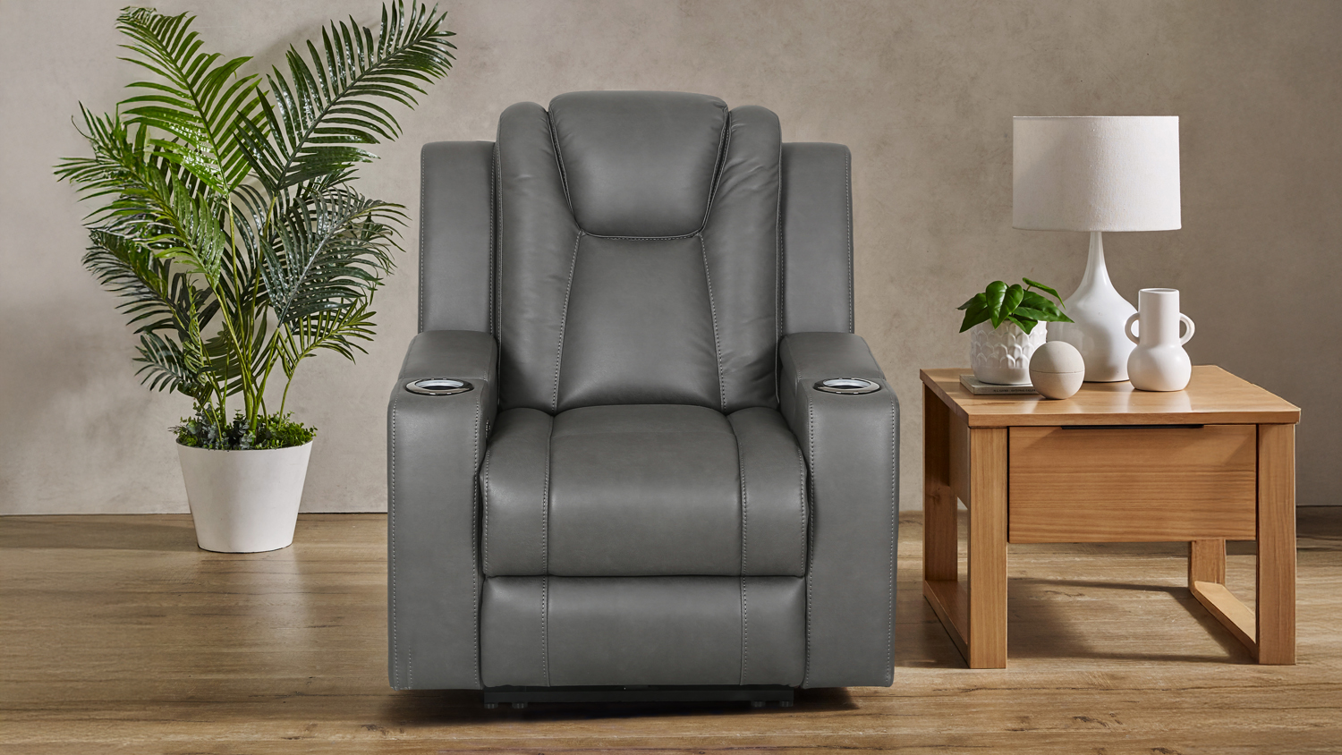 White Haven Superb Fabric Electric Recliner Chair