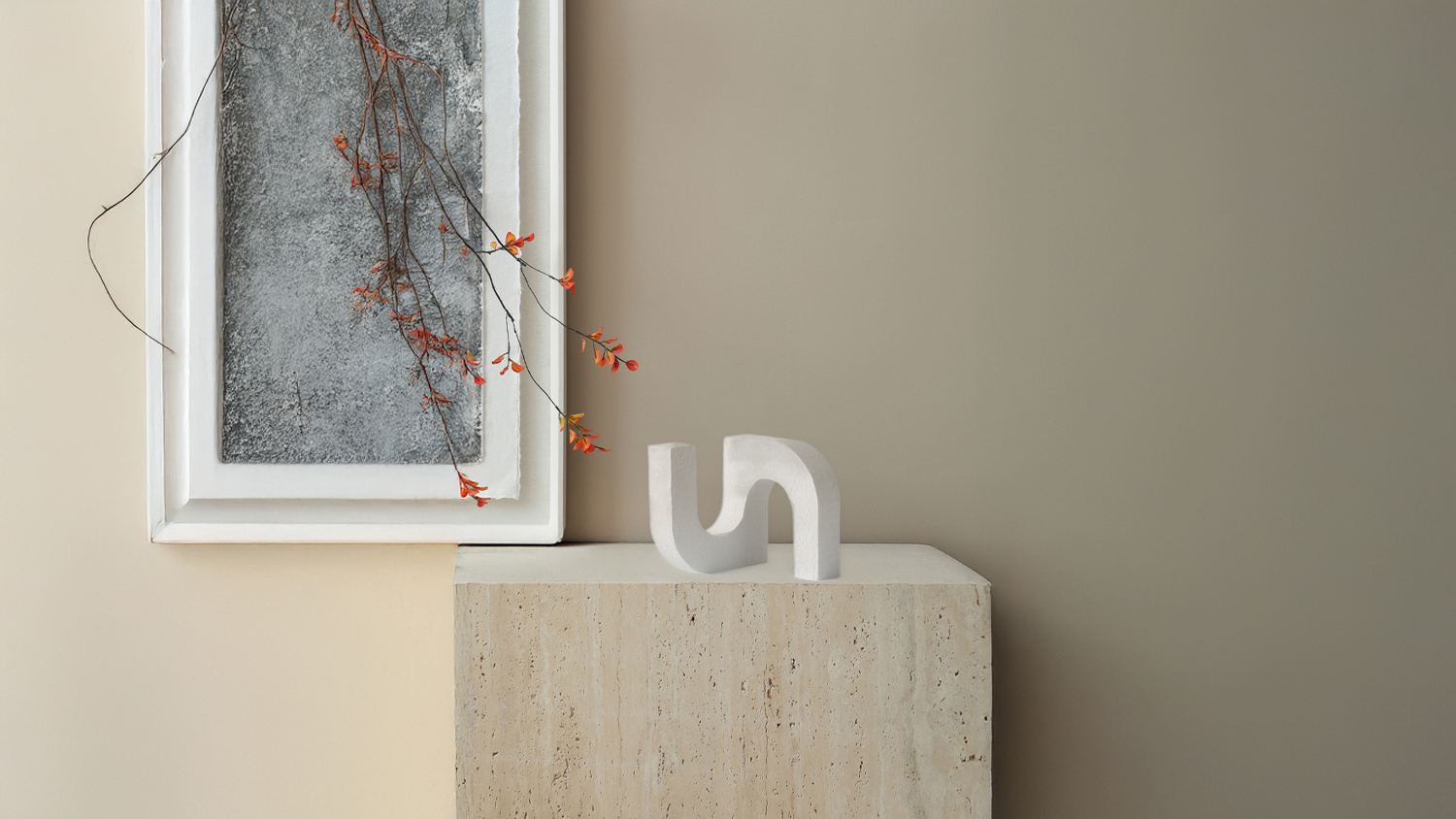 Double Doorways White Ornament