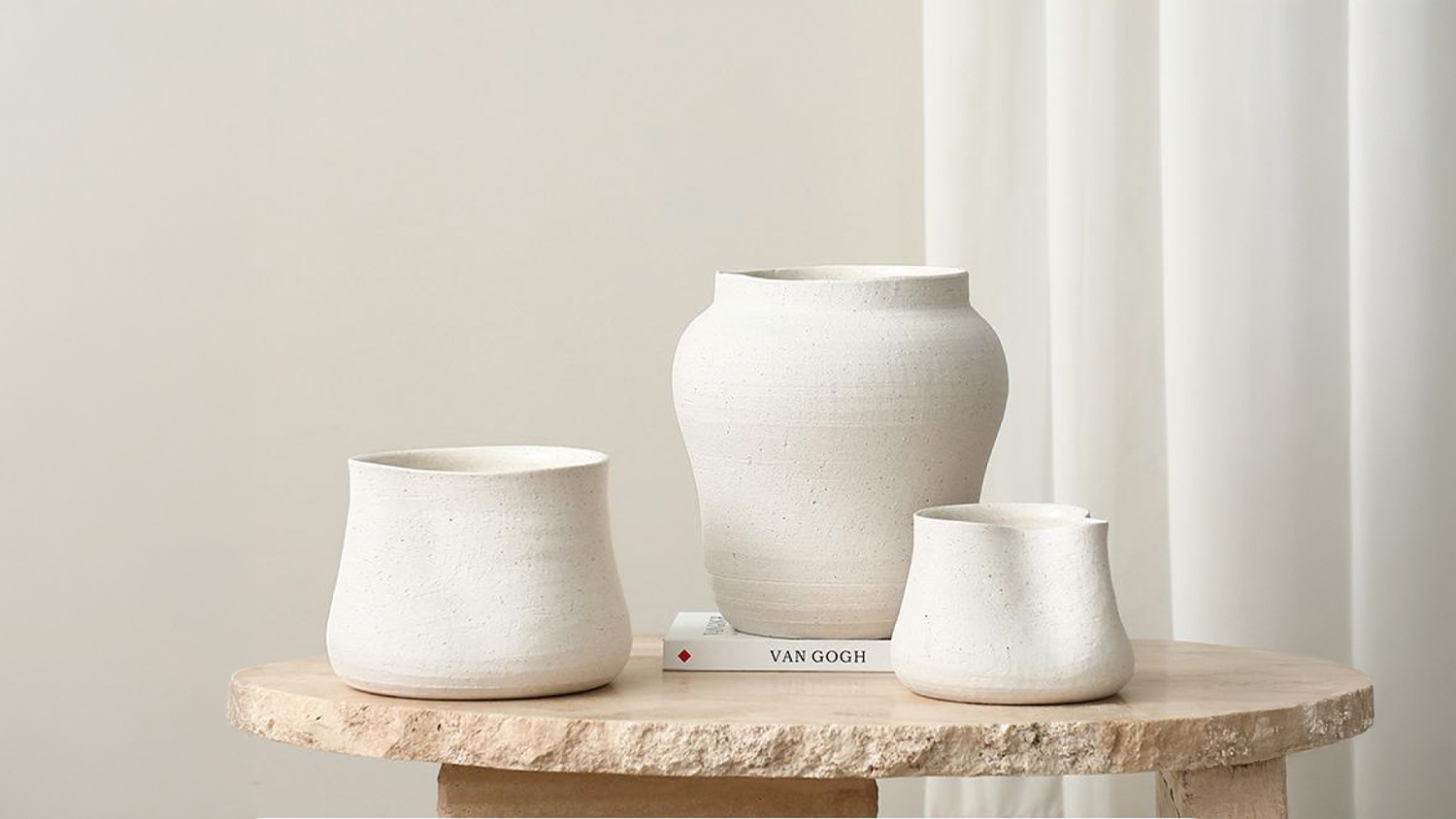 Sandface Cream Bellied Vase