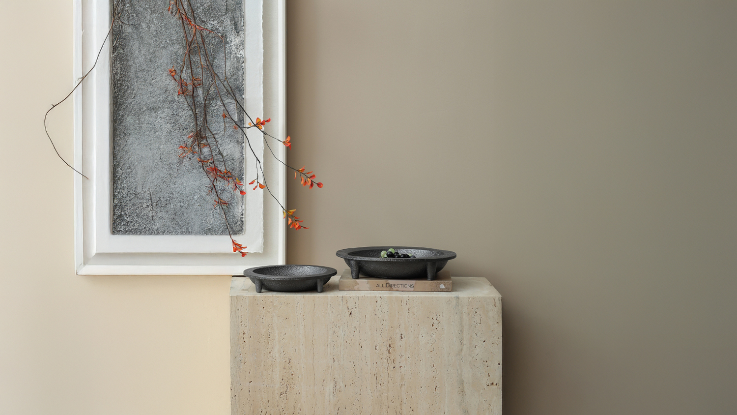 Friars Black Cement Tripod Plate - Large