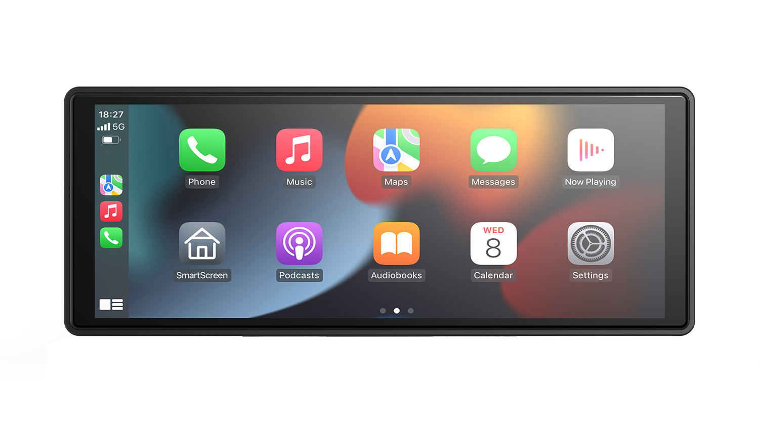 Navig8r Display showing various apps on its home screen.