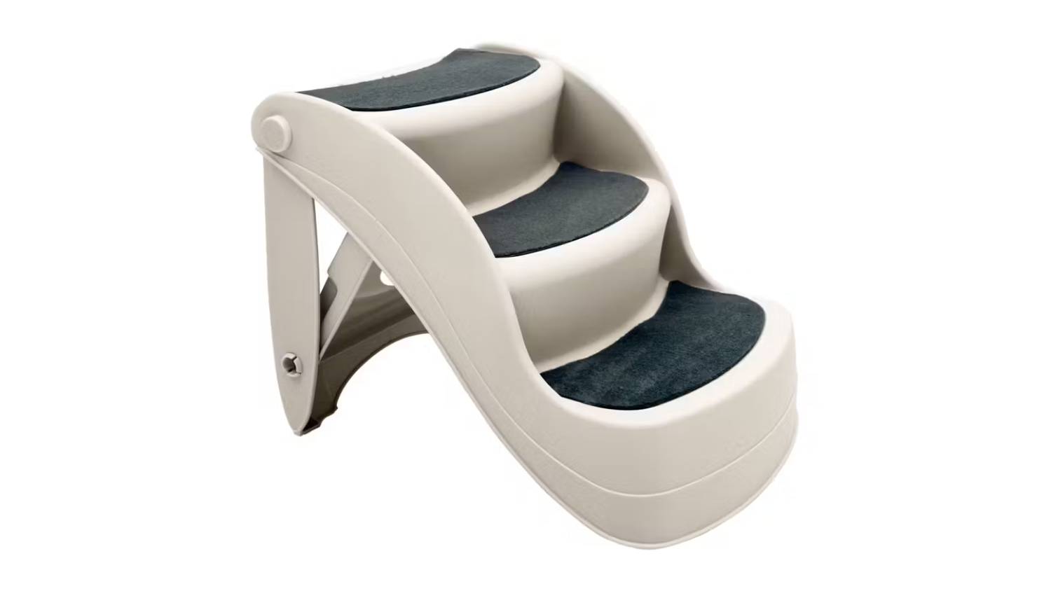 front view of the Furtastic foldable pet stairs, 38cm high.