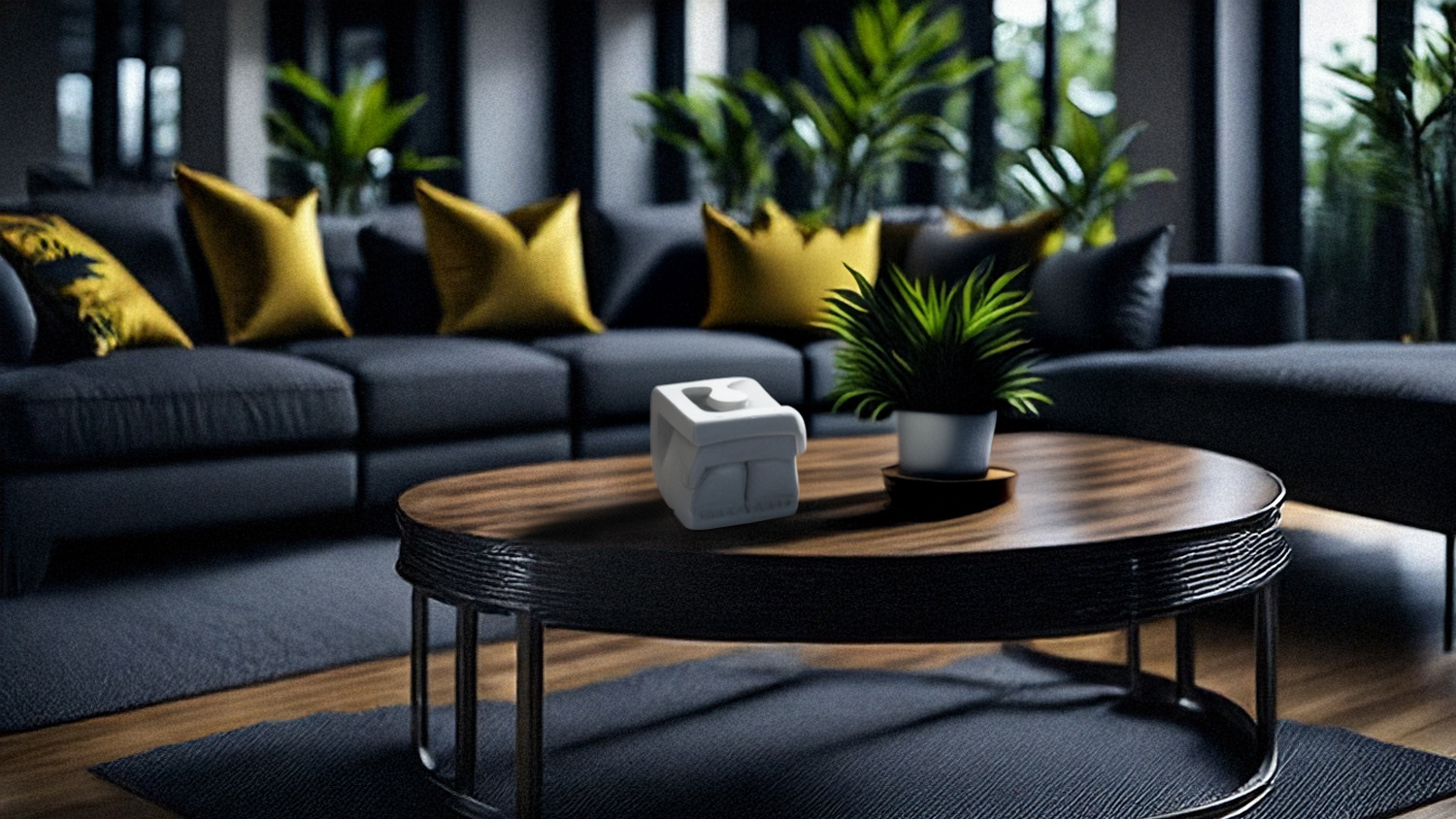 Cubic White Ceramic Sculpture