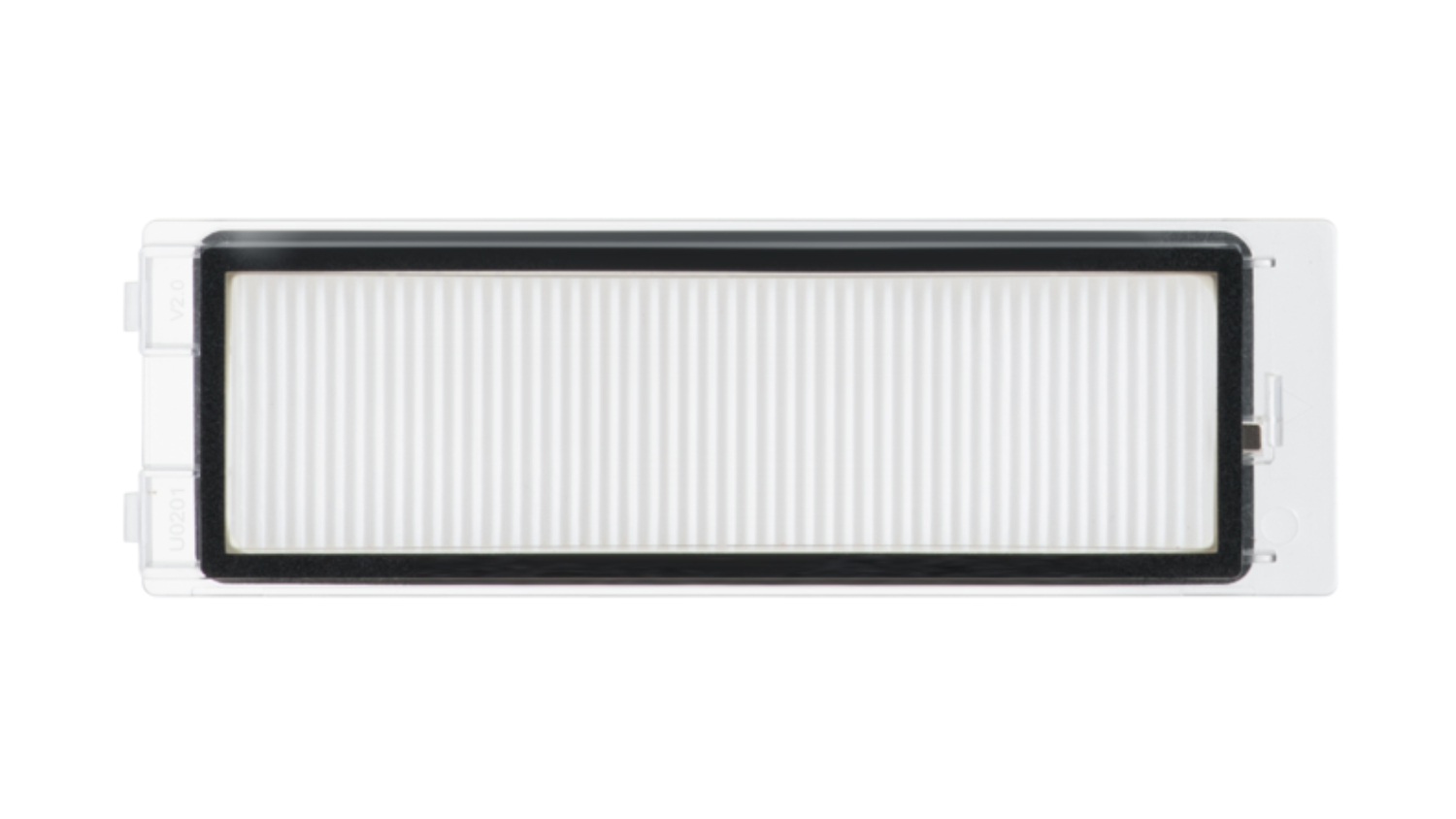 Front view of the filter